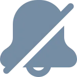 Bell Slash SVG Icon